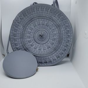 Funky Anthropologie Grey Purse